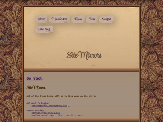 pages/content/mirrors screenshot