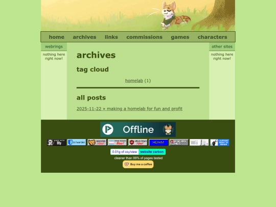 archives screenshot
