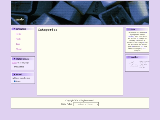 categories screenshot