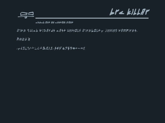 fonts screenshot