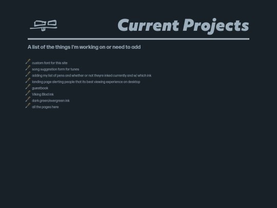 projects screenshot