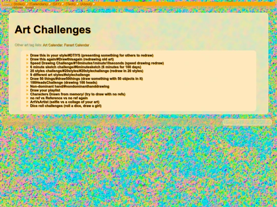 online/artchallenges screenshot