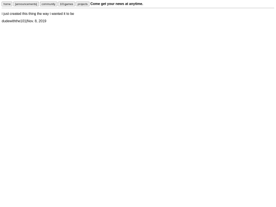 announcements screenshot