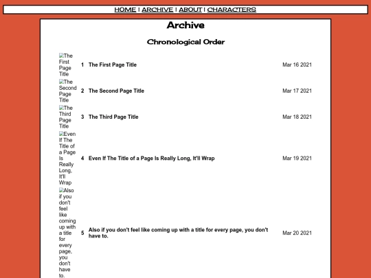 archive screenshot