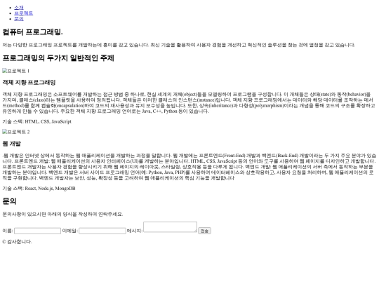 컴퓨터 프로그래밍에 관하여 screenshot