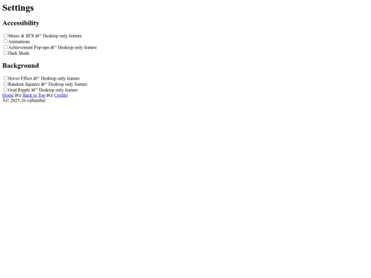 pages/Settings screenshot