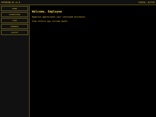 The Site/Login screenshot