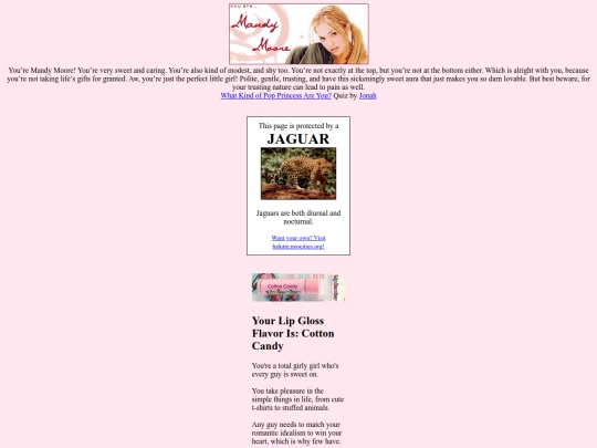 quizzes screenshot
