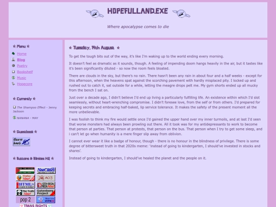 blog screenshot
