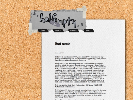html/badweek screenshot