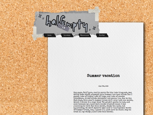html/summer screenshot