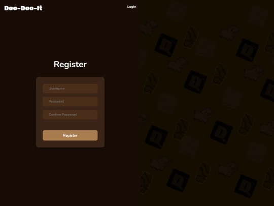 register screenshot