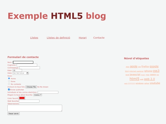 pagines/contacte screenshot