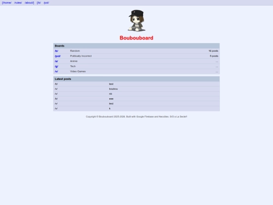 boubouboard/rules screenshot