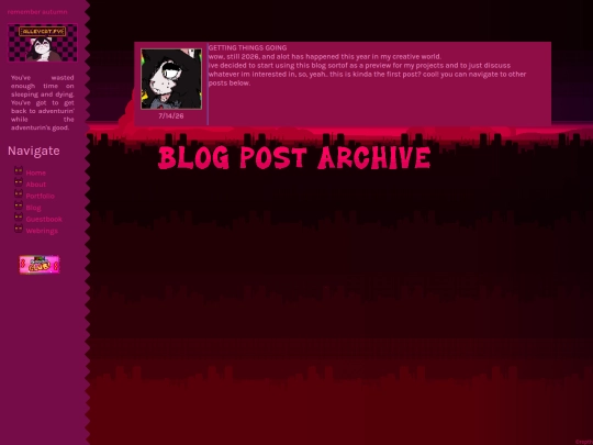 blog screenshot