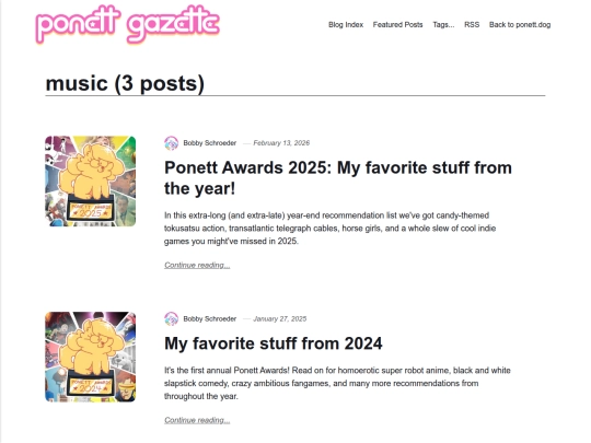 blog/tags/music screenshot