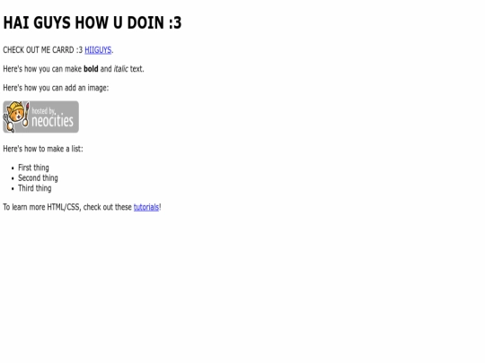 index screenshot