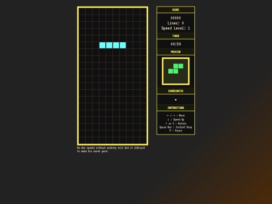 tetris6j screenshot