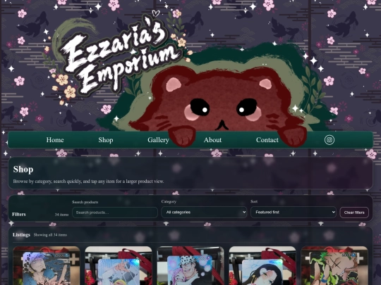 Shop screenshot