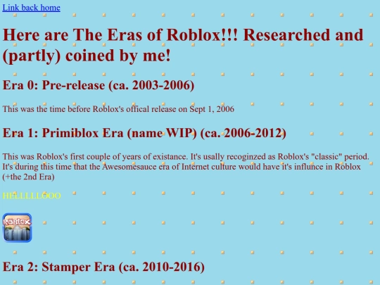 RobloxEras screenshot