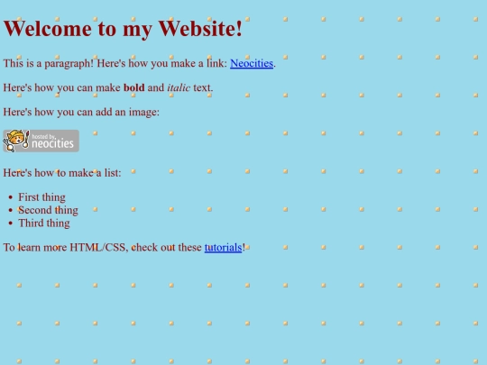 Welcome screenshot