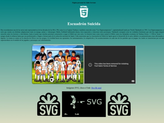 Página personal de Julio Serrano screenshot