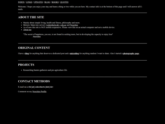 index screenshot
