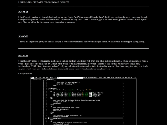 updates screenshot