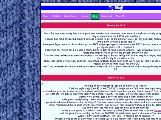 Mini-Blog screenshot