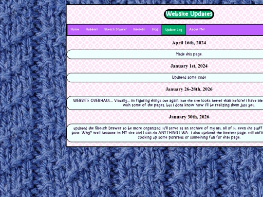 UpdateLog screenshot