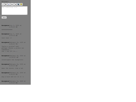 guestbook screenshot