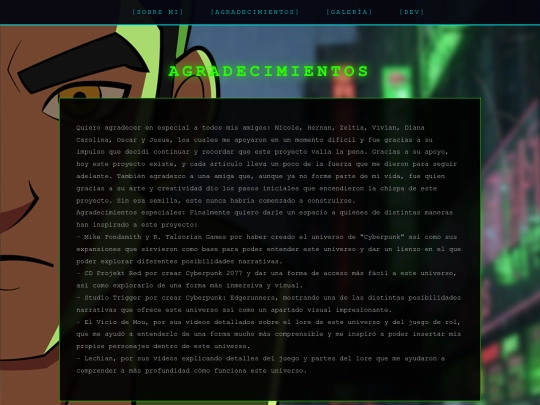 agradecimientos screenshot