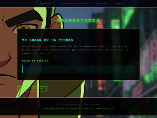 profesiones screenshot