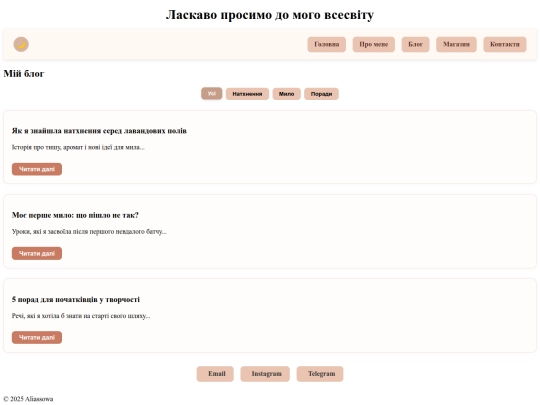 blog screenshot
