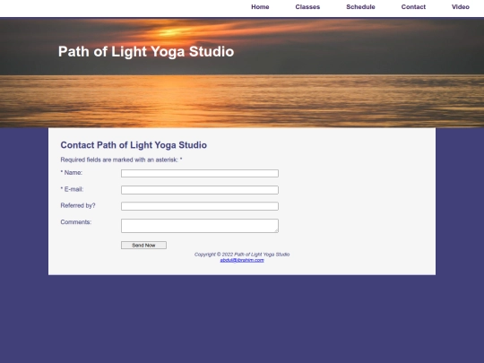 yoga/contact screenshot
