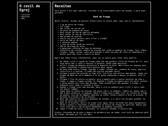 contents/recipes screenshot