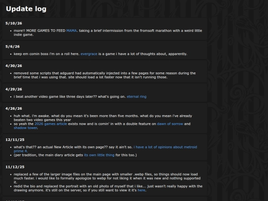 changelog screenshot