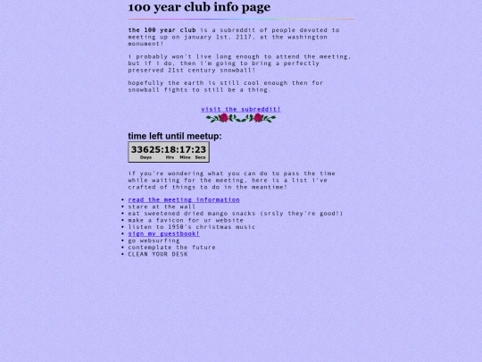 100yrclub screenshot