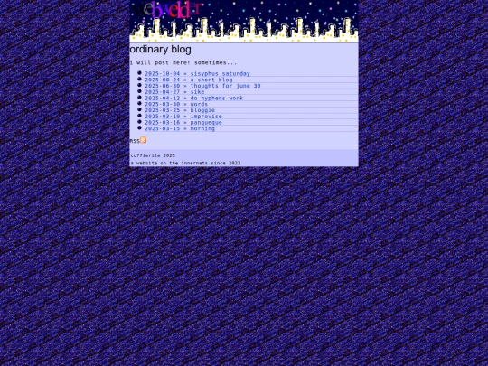 blog/archive screenshot
