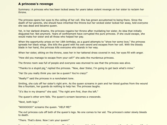 Original Works EN/A_princesss_revenge screenshot