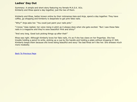 Original Works EN/Ladies_Day_Out screenshot