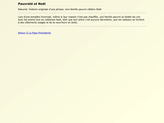 Original Works FR/Pauvrete_et_Noel screenshot