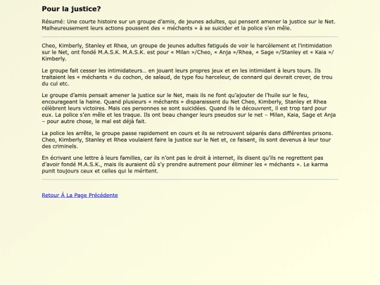 Original Works FR/Pour_la_justice screenshot