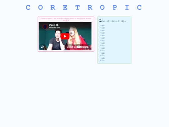 links screenshot