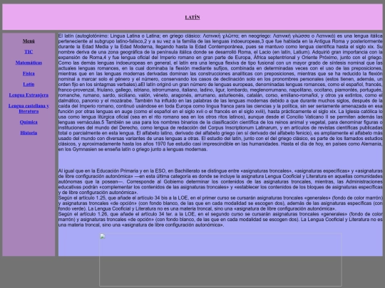 latin screenshot