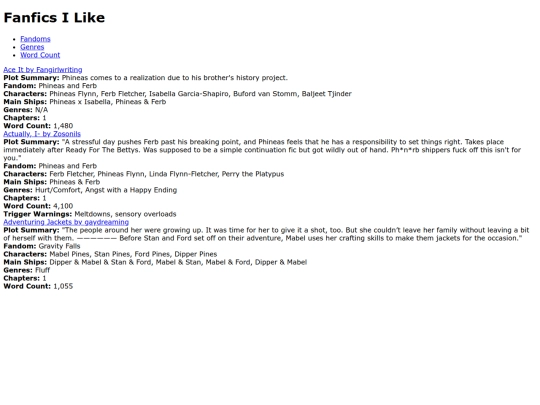 index screenshot
