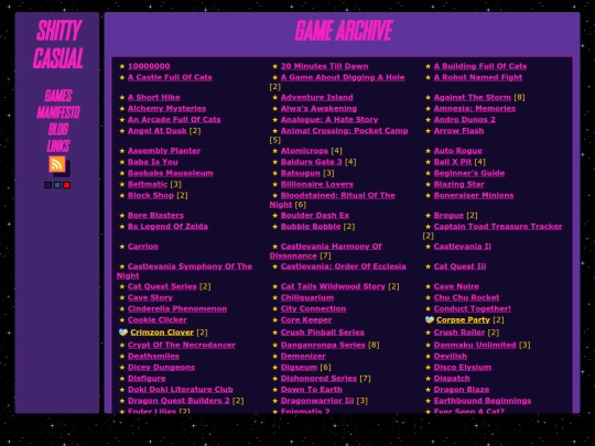 games screenshot