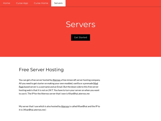 servers screenshot