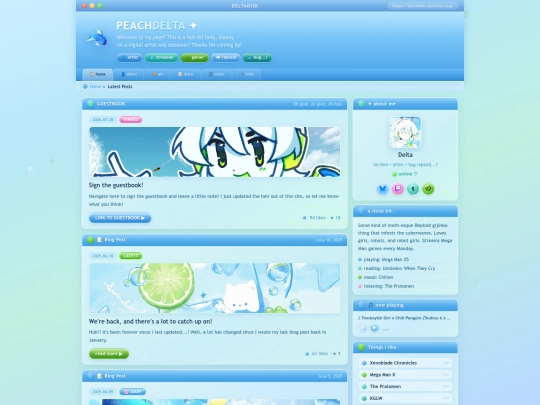 frutiger-blog-index screenshot