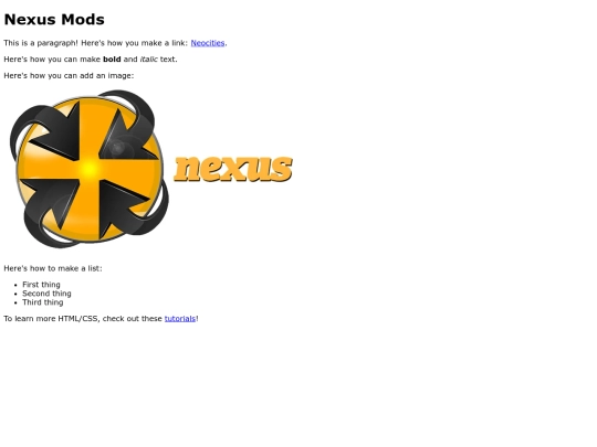 index screenshot